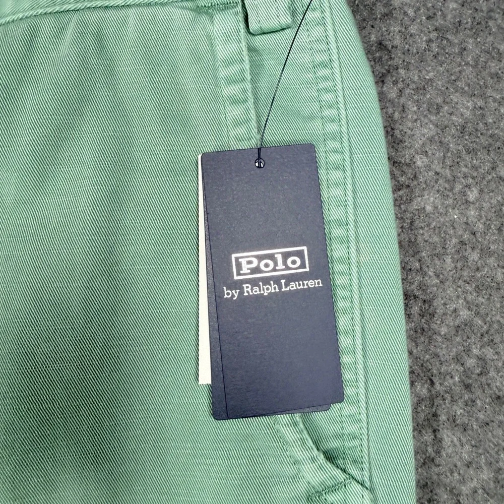 Polo Ralph Lauren Salinger Chino Shorts 42  Faded Mint Green Straight Fit NEW